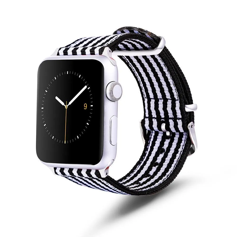 Apple Watch Series Band, Nylon Rainbow Sport Smart Watch