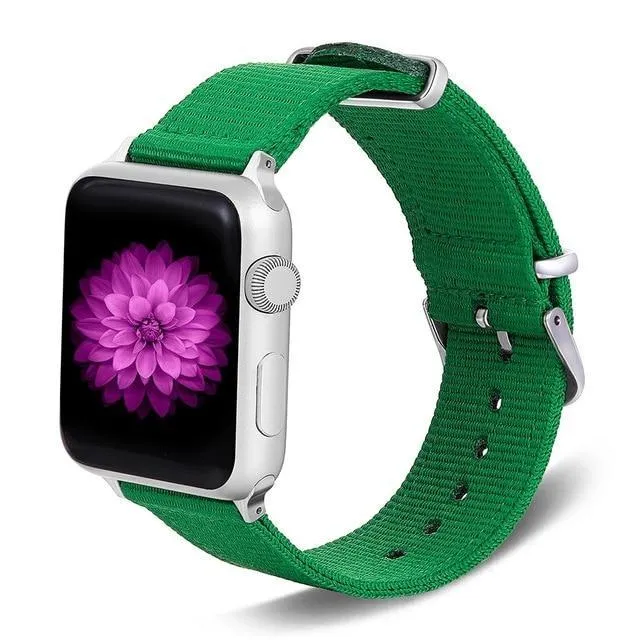 Apple Watch Series Band, Nylon Rainbow Sport Smart Watch