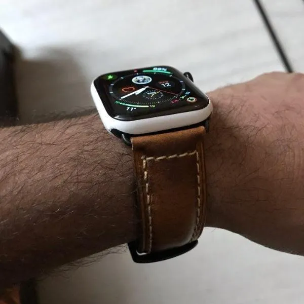 Apple Watch Series Genuine Leather Band Oil Wax Strap