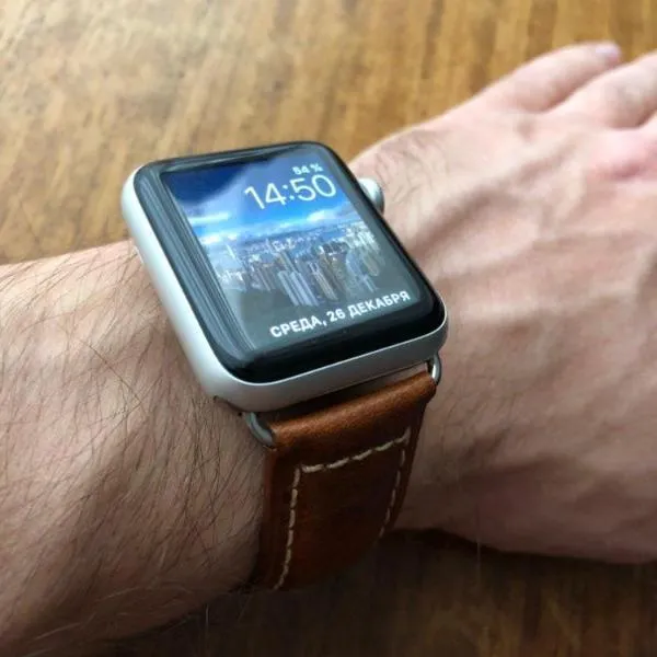 Apple Watch Series Genuine Leather Band Oil Wax Strap