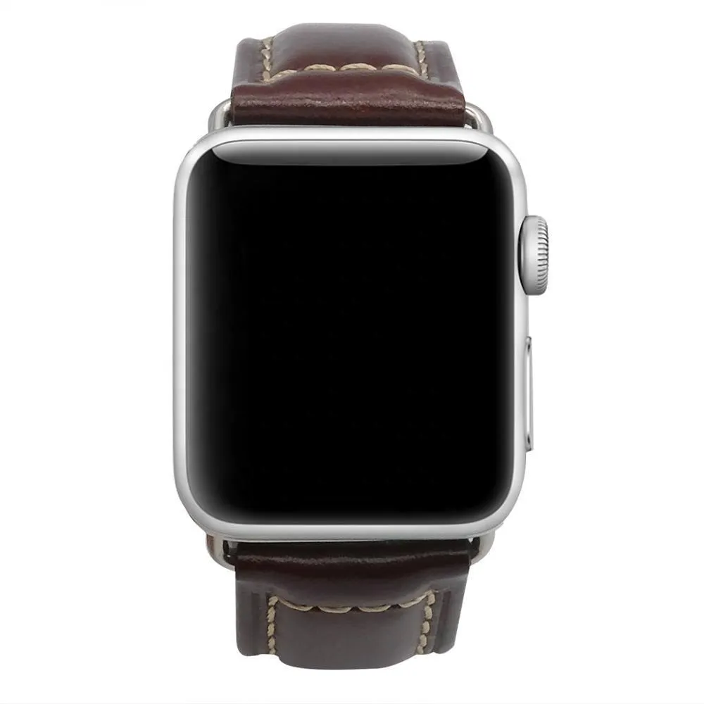 Apple Watch Series Genuine Leather Band Oil Wax Strap