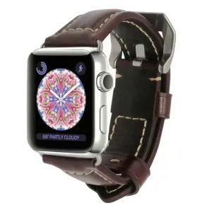 Apple Watch Series Genuine Leather Band Oil Wax Strap