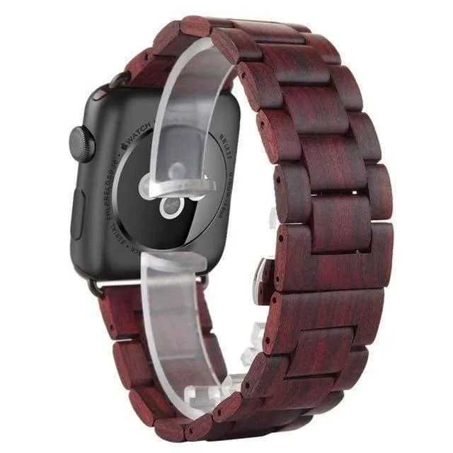 Apple Watchband Green Natural Bamboo Watchband Strap Series