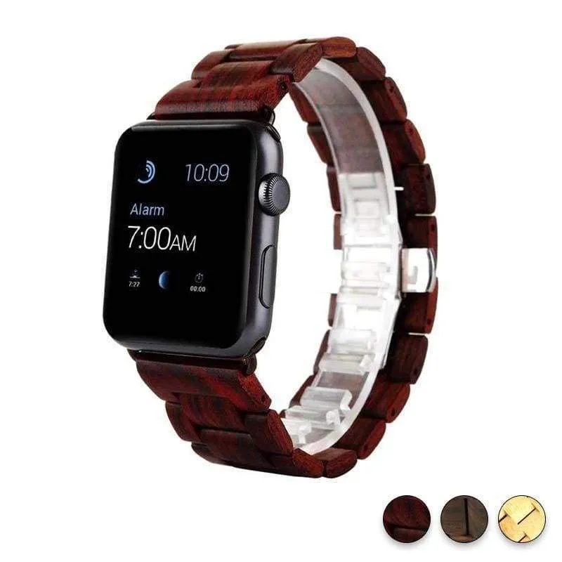 Apple Watchband Green Natural Bamboo Watchband Strap Series