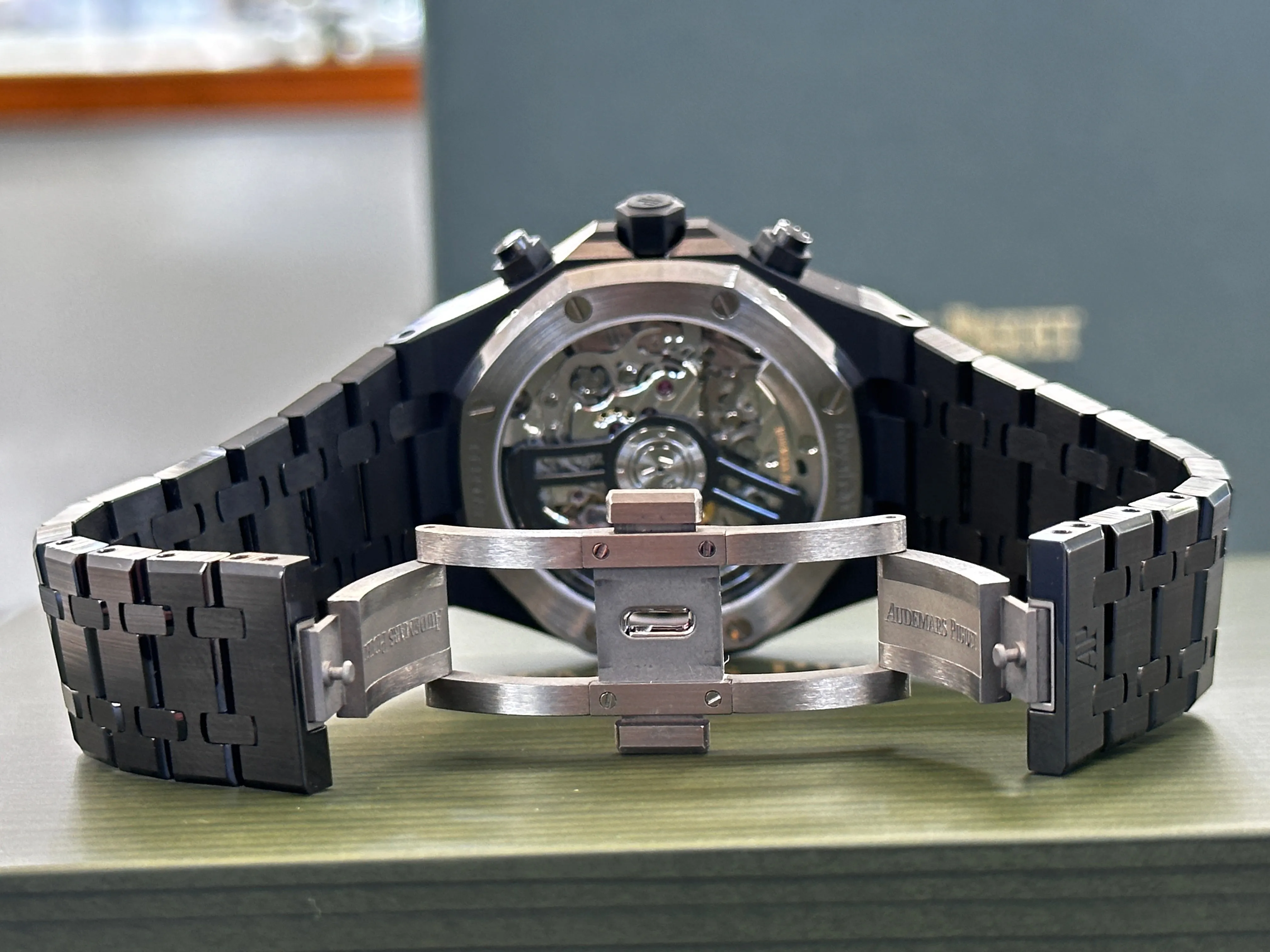 Audemars Piguet Royal Oak Chronograph 26240CE.OO.1225CE.01 50th Anniversary Black Ceramic Unworn B/P