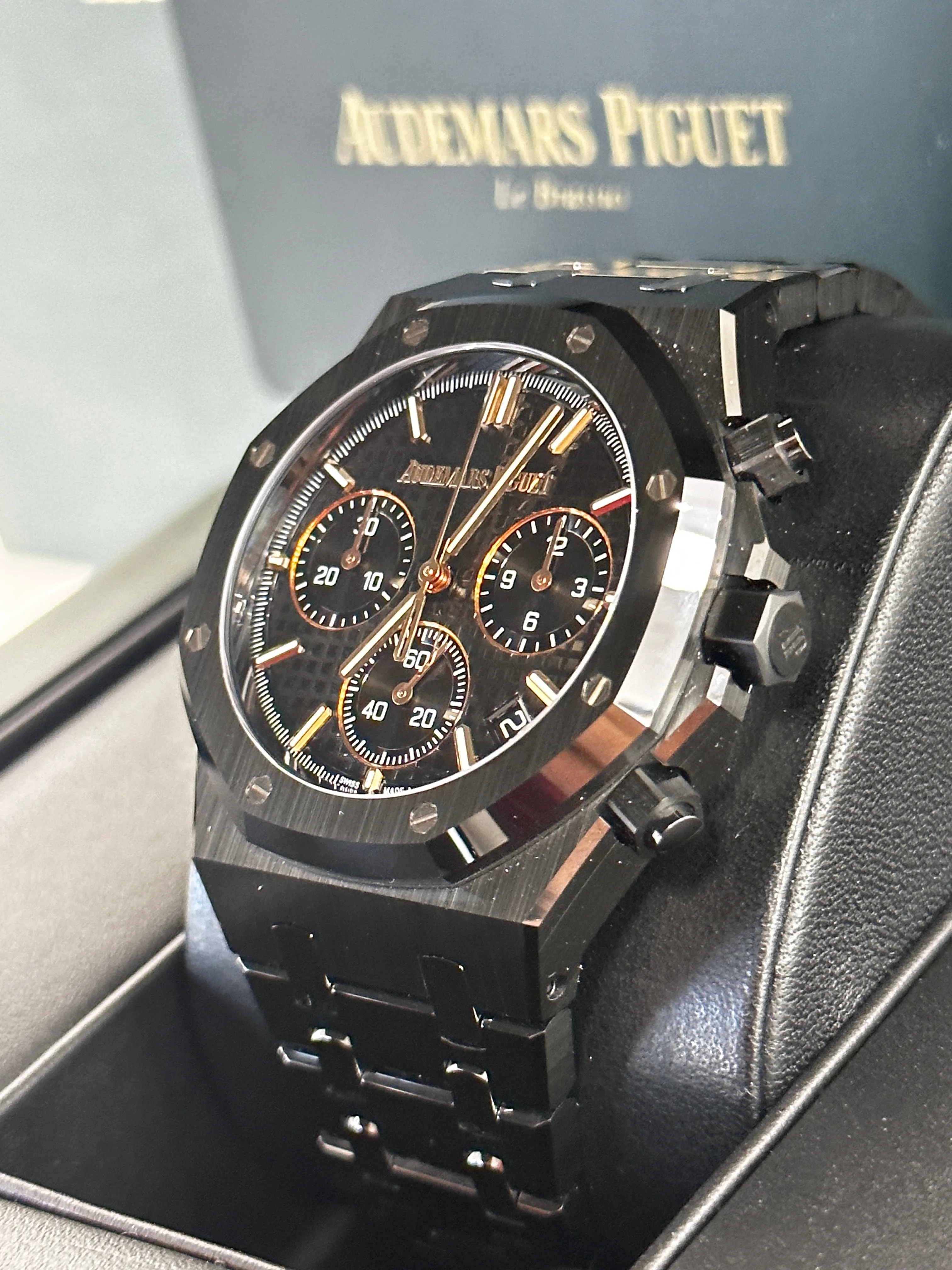 Audemars Piguet Royal Oak Chronograph 26240CE.OO.1225CE.01 50th Anniversary Black Ceramic Unworn B/P
