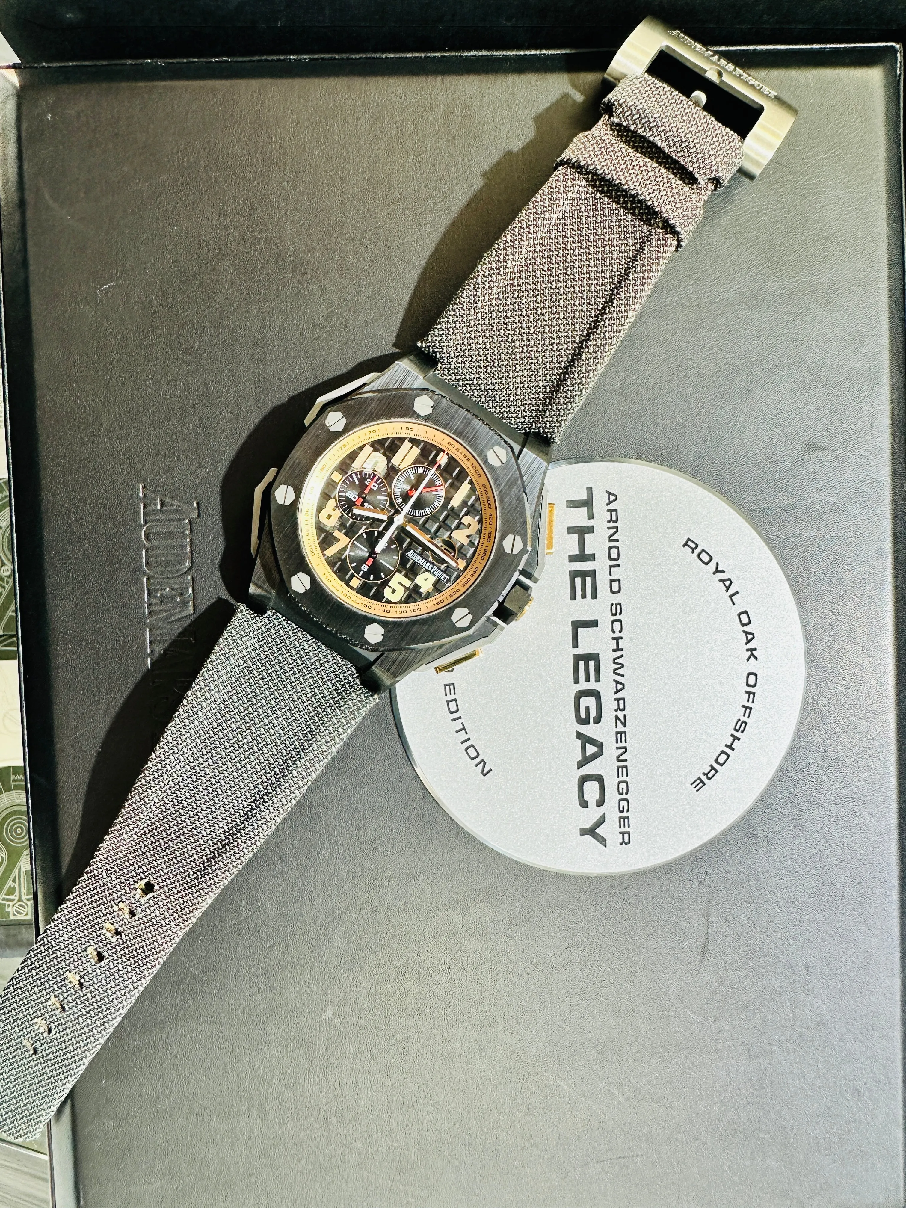 Audemars Piguet Royal Oak Offshore Chronograph 26378IO Arnold Schwarzenegger Legacy Chronograph LIMITED Box/Papers
