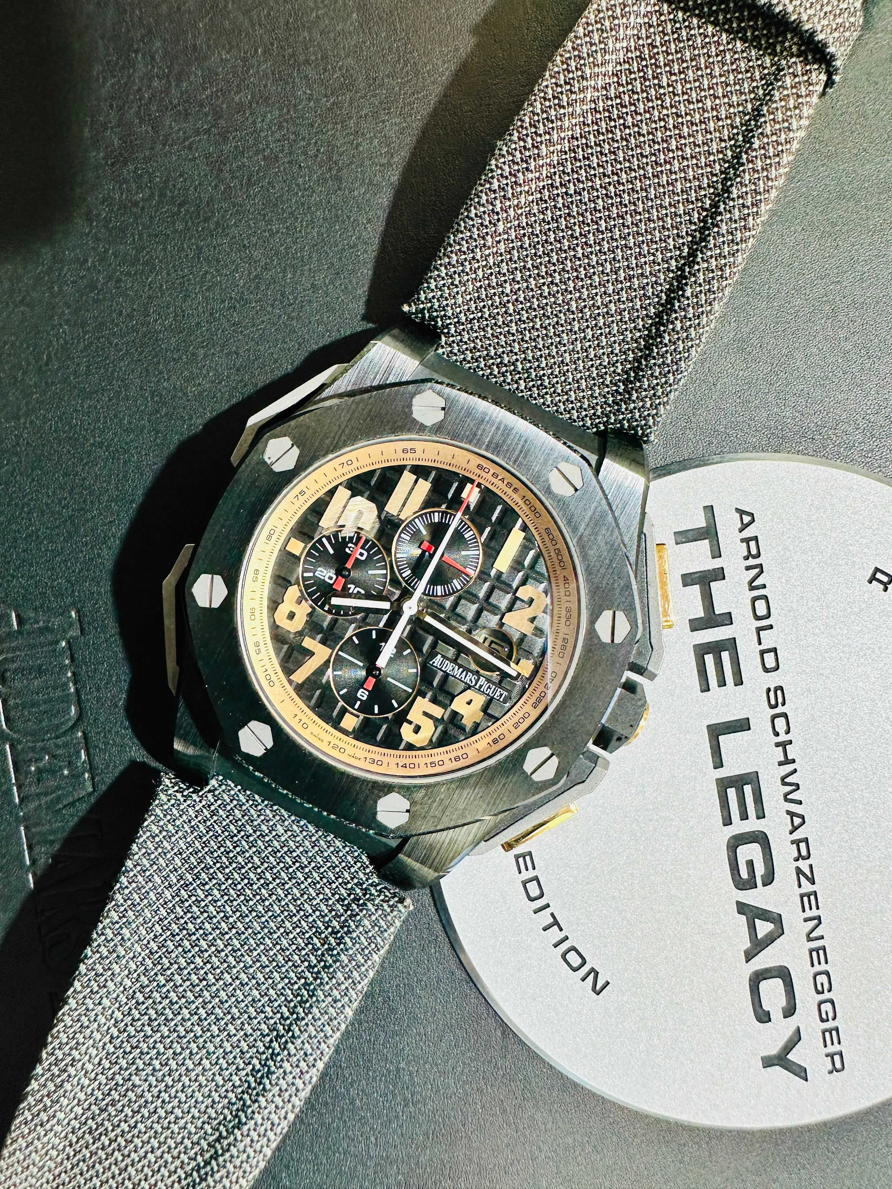 Audemars Piguet Royal Oak Offshore Chronograph 26378IO Arnold Schwarzenegger Legacy Chronograph LIMITED Box/Papers