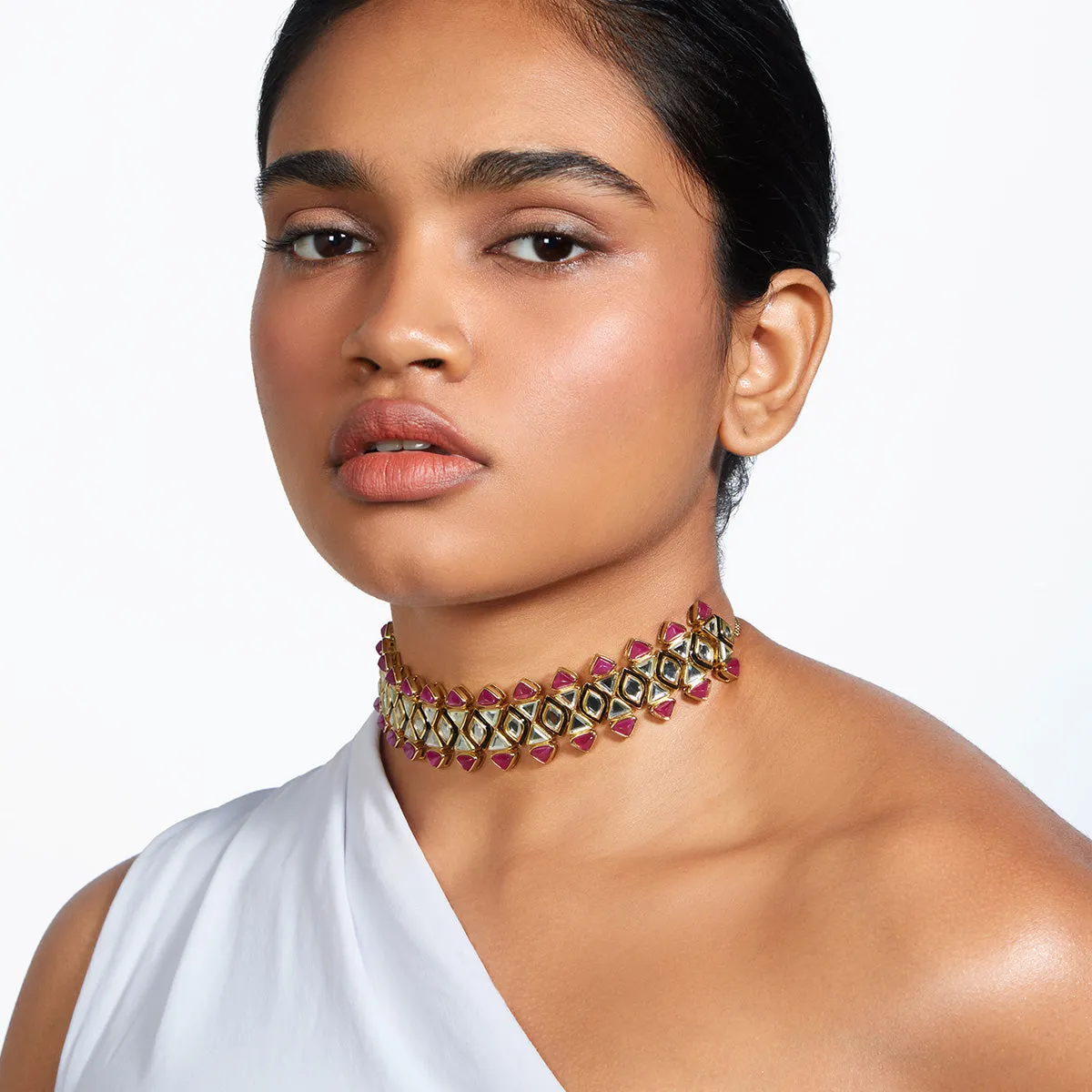 Begum Haute Pink Mughal Choker