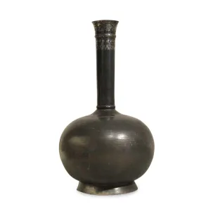 Bidriware Mughal Flask - 18thC