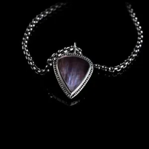 Black Diamond Guitar Pick Pendant