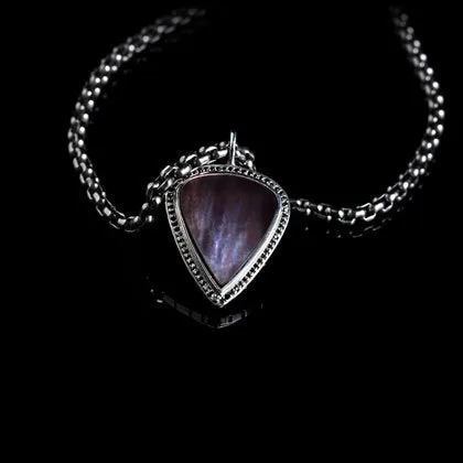 Black Diamond Guitar Pick Pendant