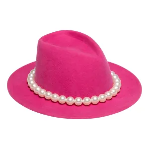 Blaine Pearl Wool Felt Fedora