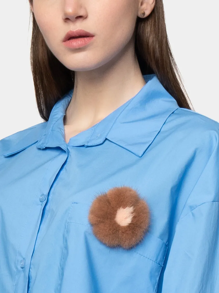 BORABORA - Light Blue Cotton Shirt