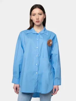 BORABORA - Light Blue Cotton Shirt