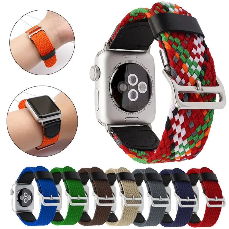 Braided Loop Series 7 6 5 FABRIC Nylon Belt Strap Sport Loop Wristband