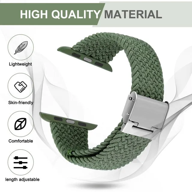 Braided Solo Loop Strap Series 7 6 5 4  Nylon BeltCorrea Wristband