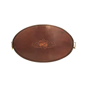 British Inlaid Serving Tray