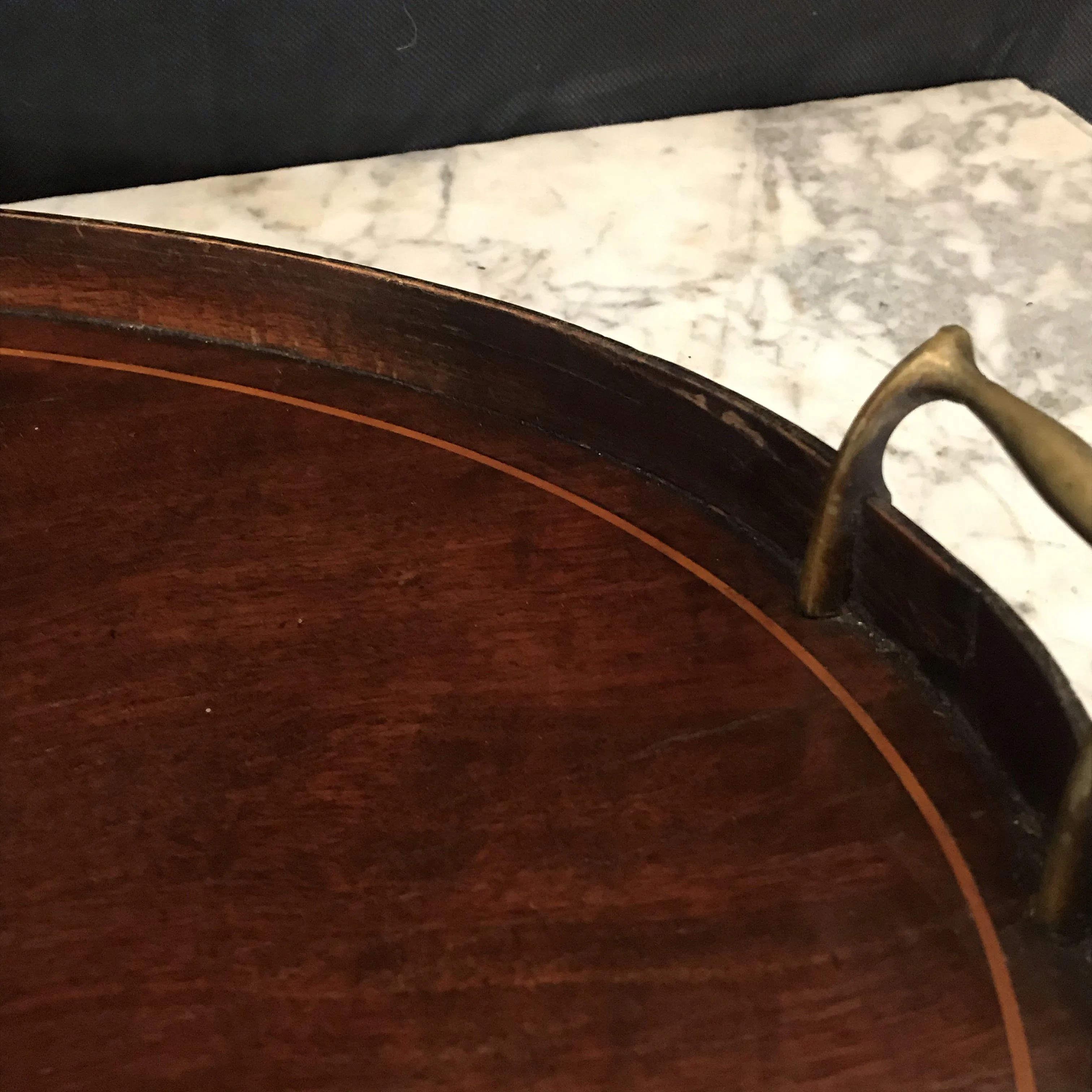 British Inlaid Serving Tray