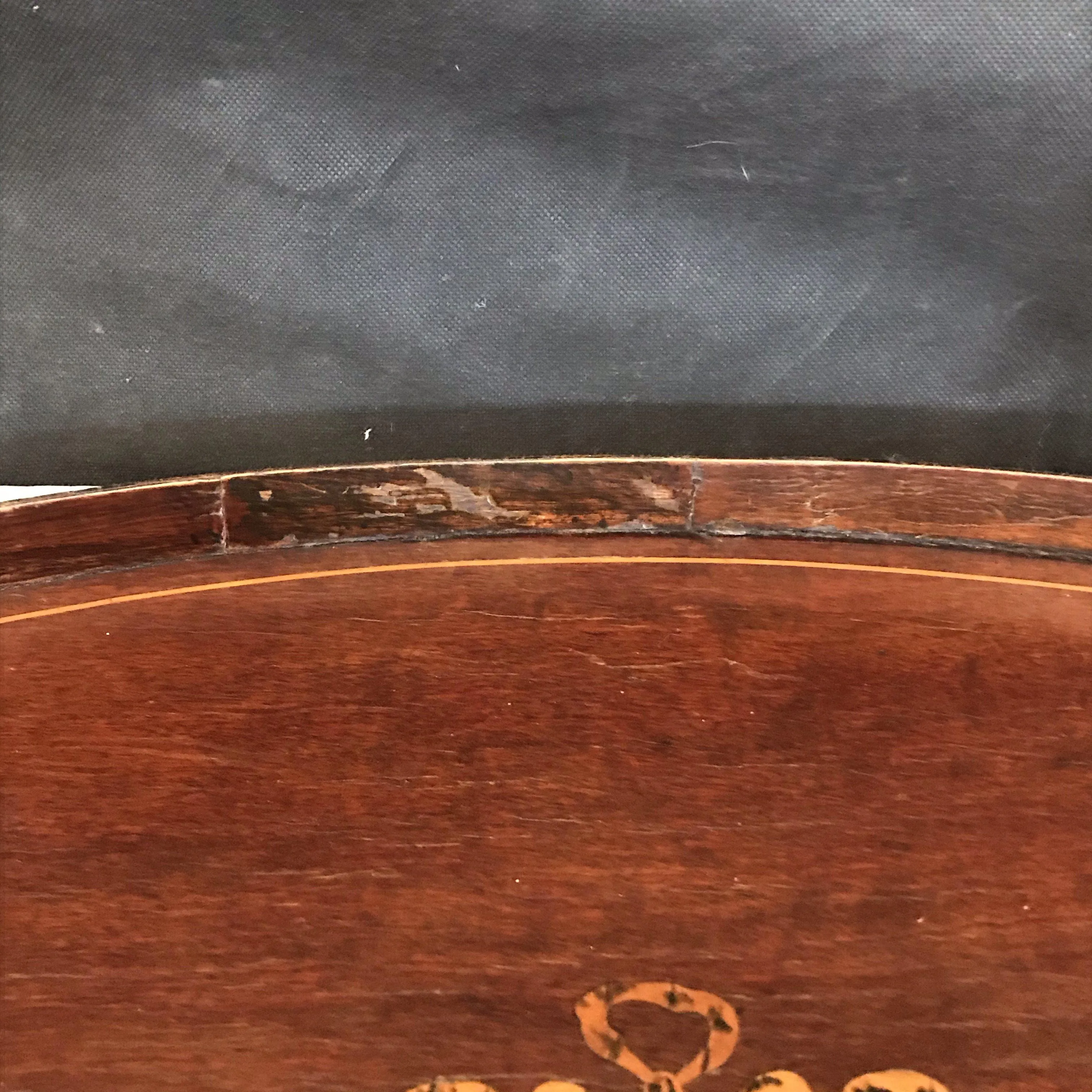 British Inlaid Serving Tray