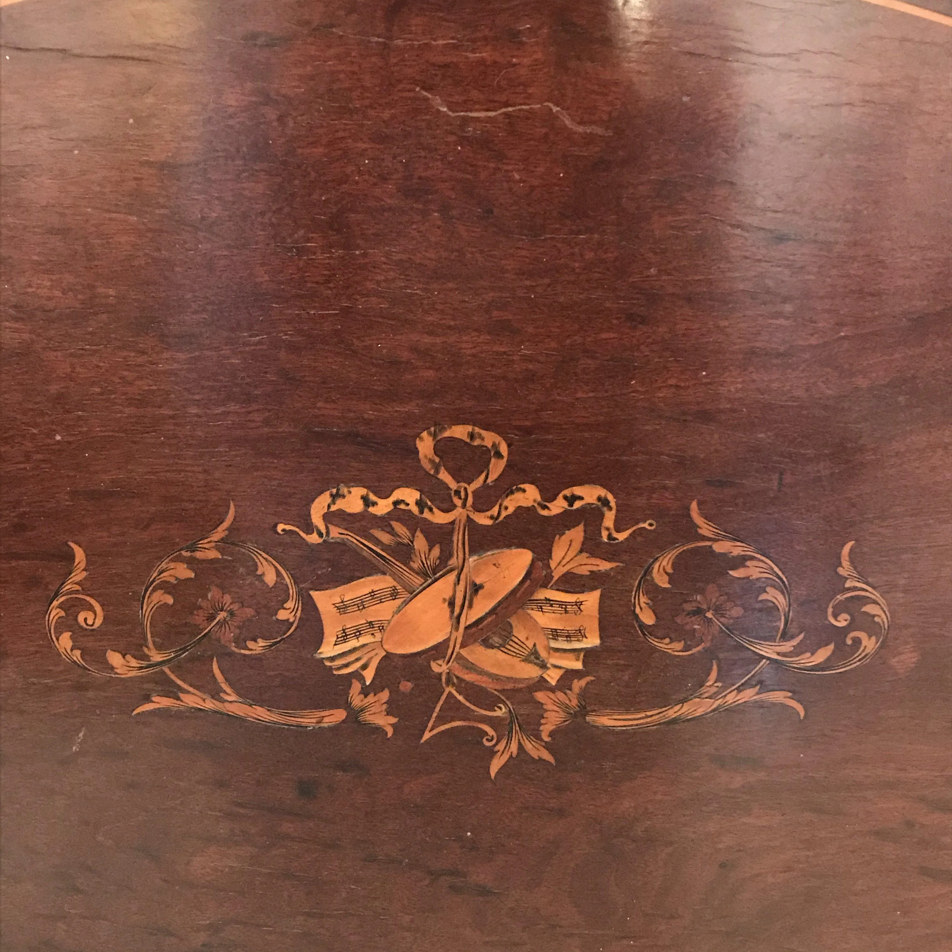 British Inlaid Serving Tray
