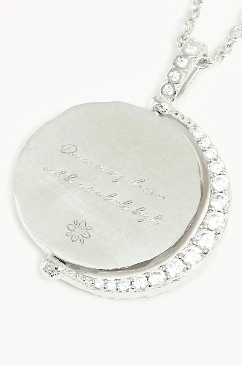 By Charlotte Dancing In Starlight Spinner Necklace - Silver