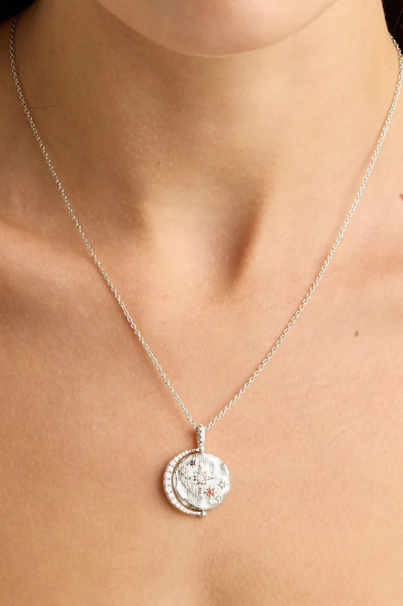 By Charlotte Dancing In Starlight Spinner Necklace - Silver