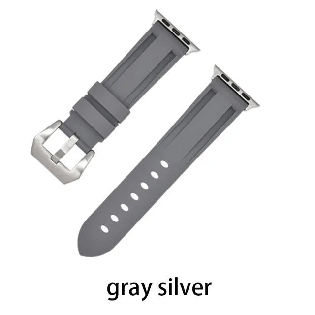 Camouflage Silicone Strap Series Metal Adapter/Buckel Sport Strap