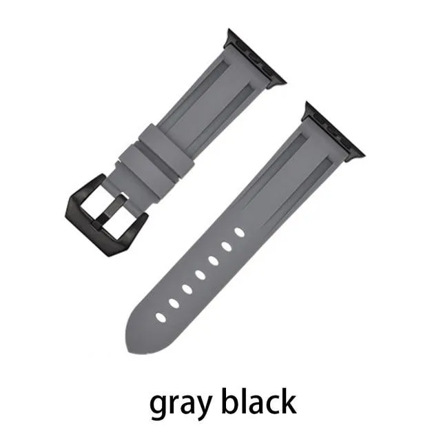 Camouflage Silicone Strap Series Metal Adapter/Buckel Sport Strap