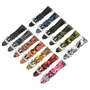 Camouflage Silicone Strap Series Metal Adapter/Buckel Sport Strap