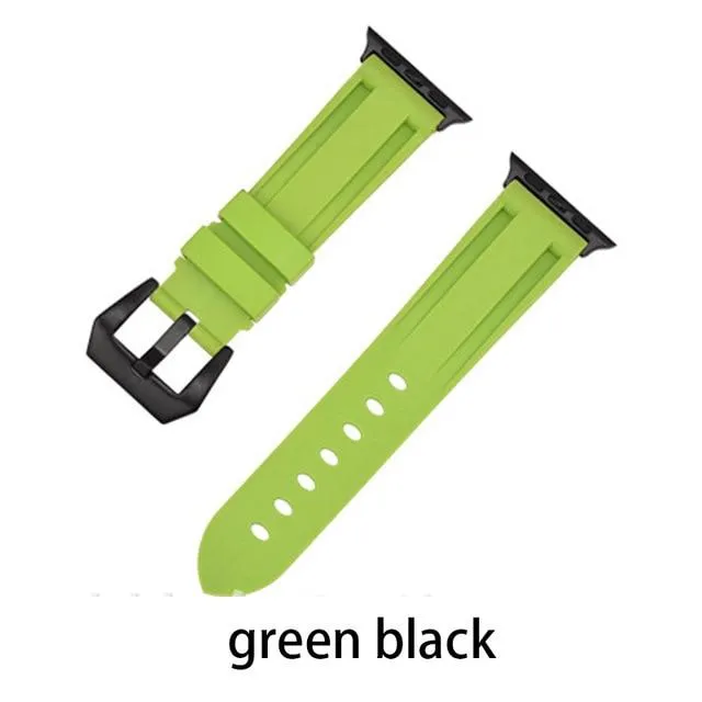 Camouflage Silicone Strap Series Metal Adapter/Buckel Sport Strap