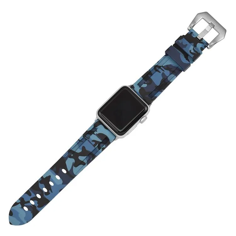 Camouflage Silicone Strap Series Metal Adapter/Buckel Sport Strap