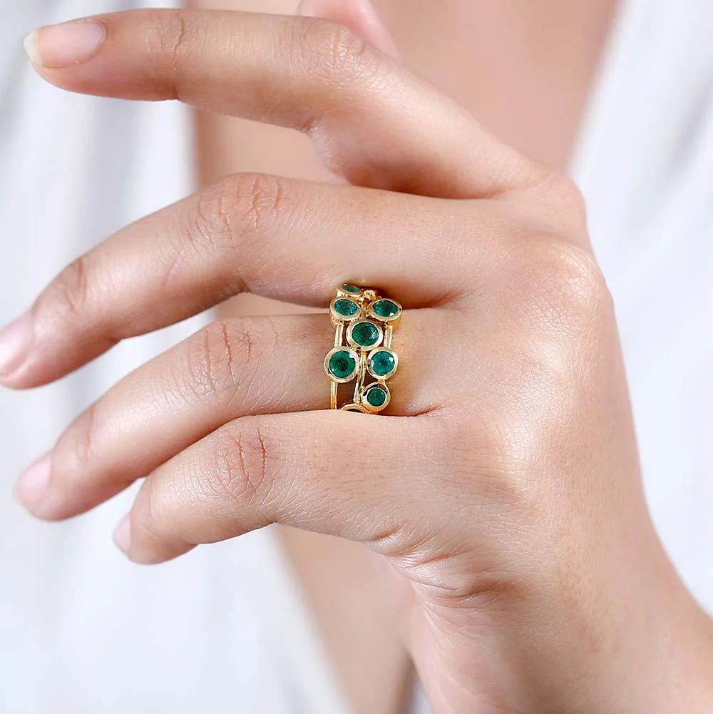 Candy Bubble Emerald Ring