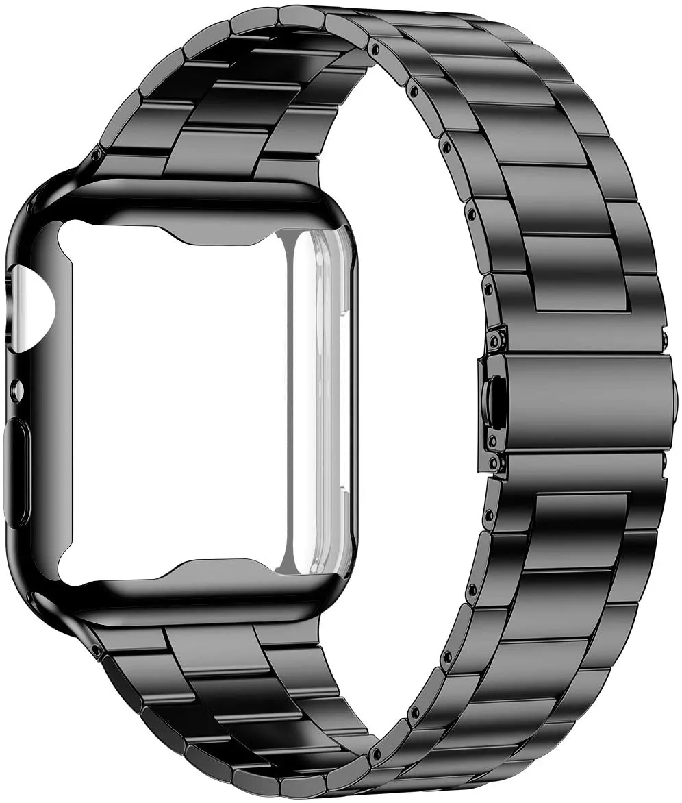 Case Strap For Watchband 6 High-Quality Steel Metal Bracelet Belt