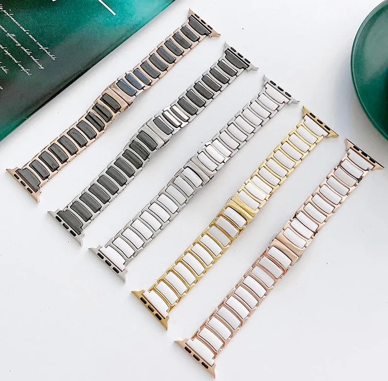 Ceramics Strap Series 7 6 5 4 Luxurious Steel Metal Wristband