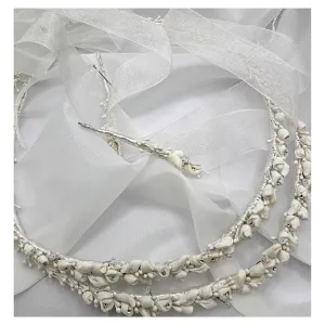 Classic Stefana Elegant Floral Rhinestone Halo Tiara