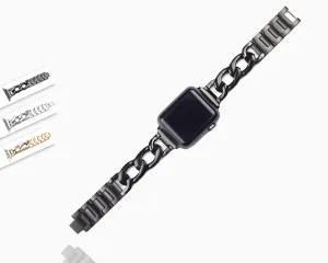 Cowboys Band Steel Chain Link Strap Shiny Bling Metal