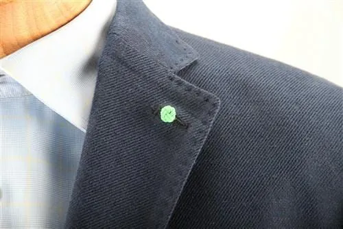 Crown Lapel Pin - Avalon Green with Portsalon Red