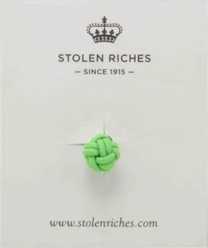 Crown Lapel Pin - Avalon Green with Portsalon Red