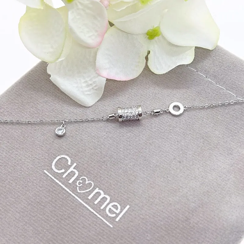 Cubic Zirconia Tunnel Bracelet