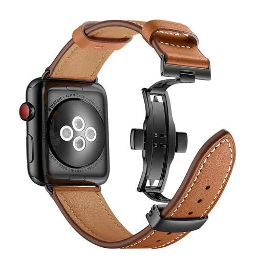Designer Premium Leather Butterfly Buckle Wristband Series