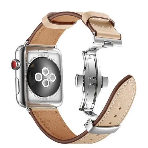 Designer Premium Leather Butterfly Buckle Wristband Series