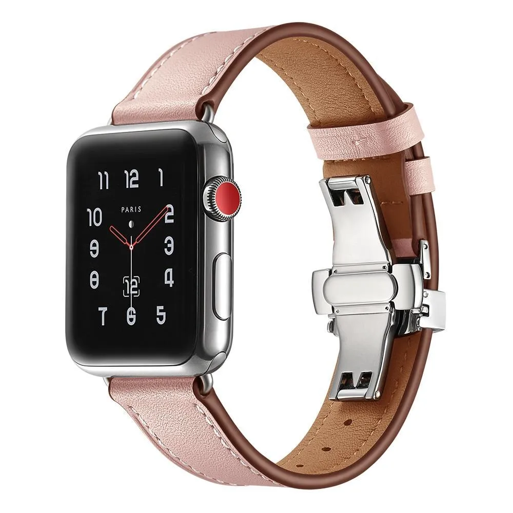 Designer Premium Leather Butterfly Buckle Wristband Series