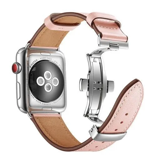 Designer Premium Leather Butterfly Buckle Wristband Series