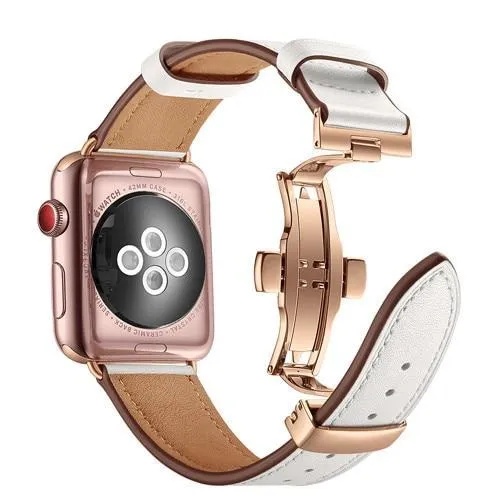 Designer Premium Leather Butterfly Buckle Wristband Series