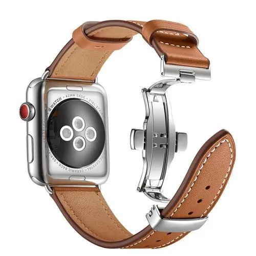 Designer Premium Leather Butterfly Buckle Wristband Series