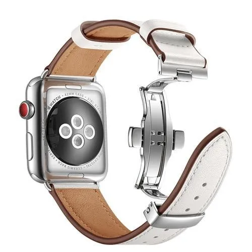 Designer Premium Leather Butterfly Buckle Wristband Series