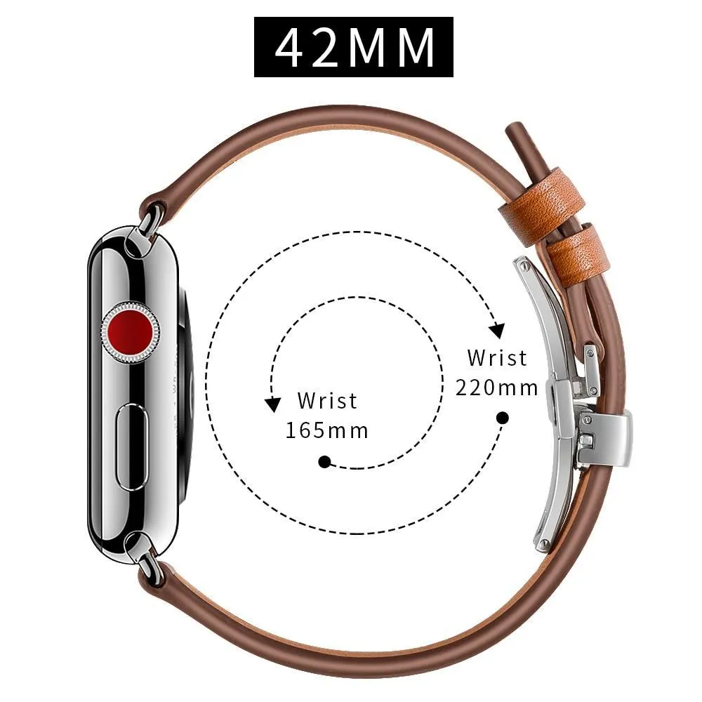 Designer Premium Leather Butterfly Buckle Wristband Series