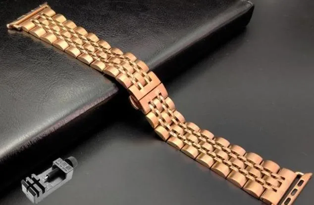 Designers black steel link Best mens Strap fit Apple Watch SE band