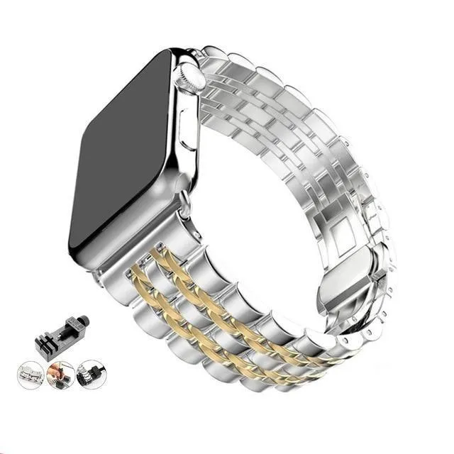 Designers black steel link Best mens Strap fit Apple Watch SE band